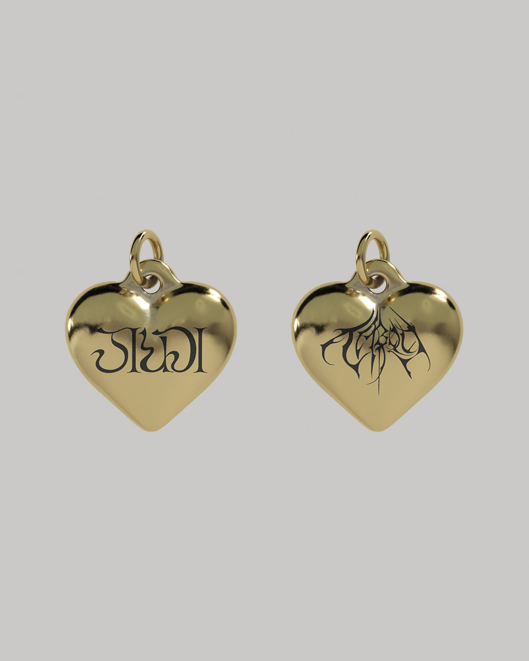 Saccharine Heart Necklace (Gold)